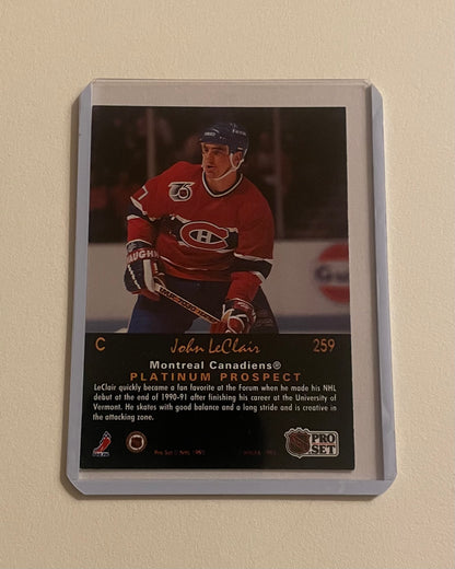 John Leclair Montreal Canadiens Platinum Pro Set