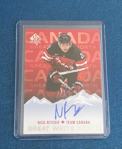 Autographed! Nick Ritchie Team Canada Great White North 2016 upper deck