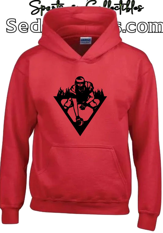 “Center” of attention football hoodie