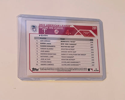 2022 American League batting average leaders Topps 2023