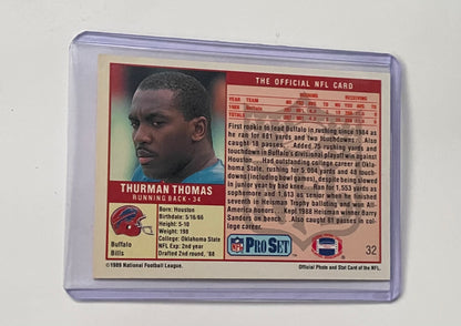 Thurman Thomas Buffalo Bills 1989 pro set