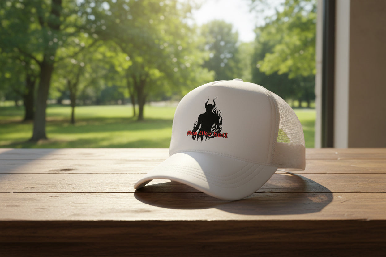 “Run like hell” hat