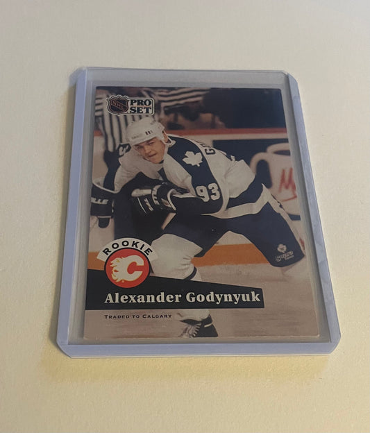 Alexander Godynyuk Calgary flames/Toronto Maple Leafs 1991 Pro Set