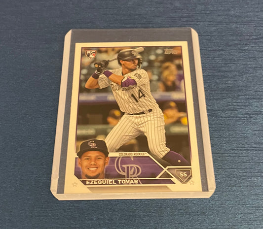 Ezequiel Tovar Colorado Rockies Topps 2023