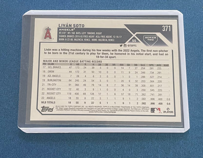 Livan Soto Los Angeles Angels Topps 2023