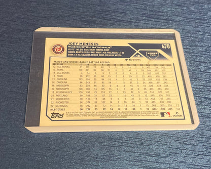 Joey Meneses Washington Nationals Topps 2023