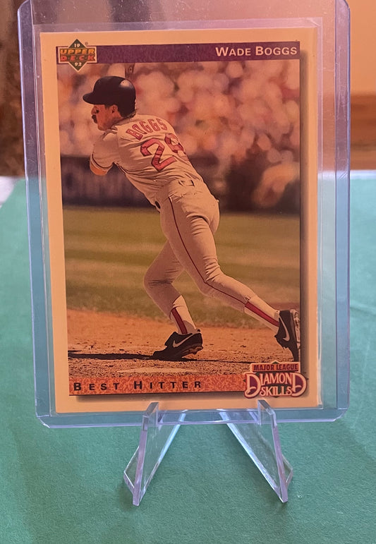 Wade Boggs Best Hitter Boston Red Sox 1991 Upper Deck Diamond Skills