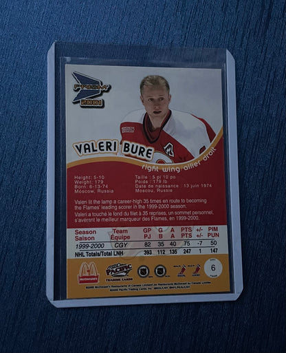 Valeri Bure Calgary Flames Pacific Prism 2001