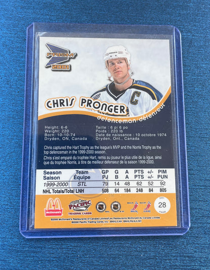 Chris Pronger St.Louis Blues Pacific Prism 2001