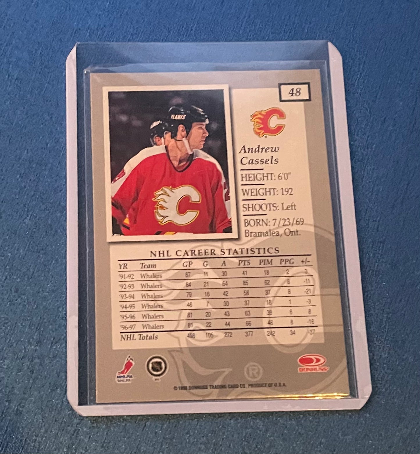 Andrew Cassels Calgary Flames Donruss Elite