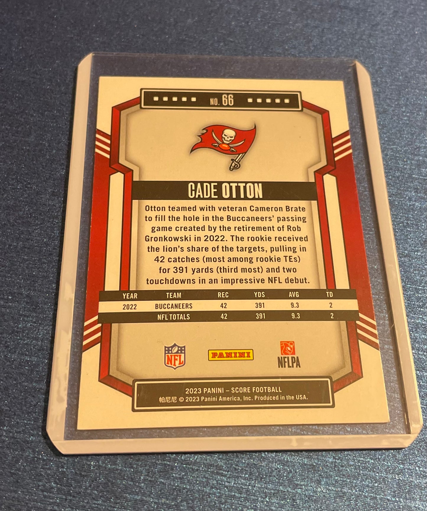 Cade Otton Tampa Bay Buccaneers Score 2023