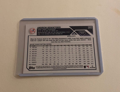 Andrew Benetendi New York Yankees Topps 2023