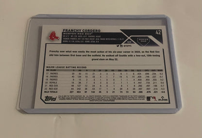 Franchy Cordero Boston Red Sox Topps 2023