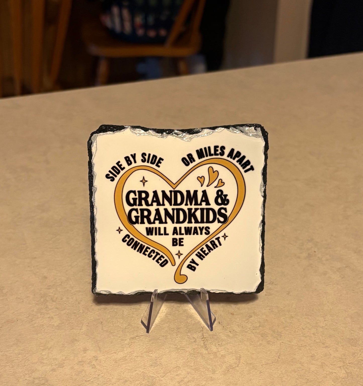 Grandkids sublimated sign/coaster