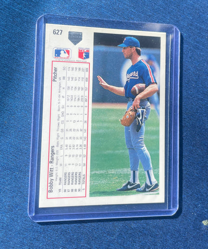 Bobby Witt Texas Rangers 1991 Upper Deck