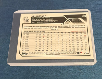 Kris Bryant Colorado Rockies Topps 2023