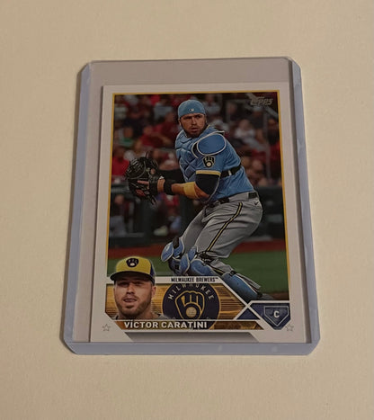 Victor Caratini Milwaukee Brewers Topps 2023