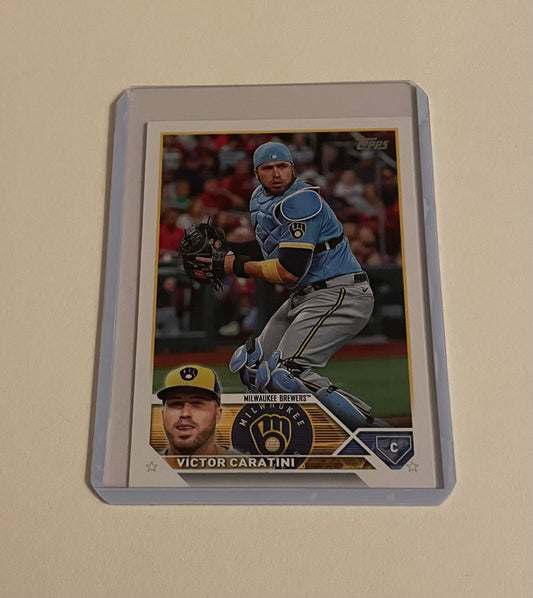 Victor Caratini Milwaukee Brewers Topps 2023