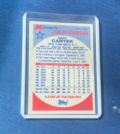 Gary Carter New York Mets Topps 25th Anniversary 1987 Kmart