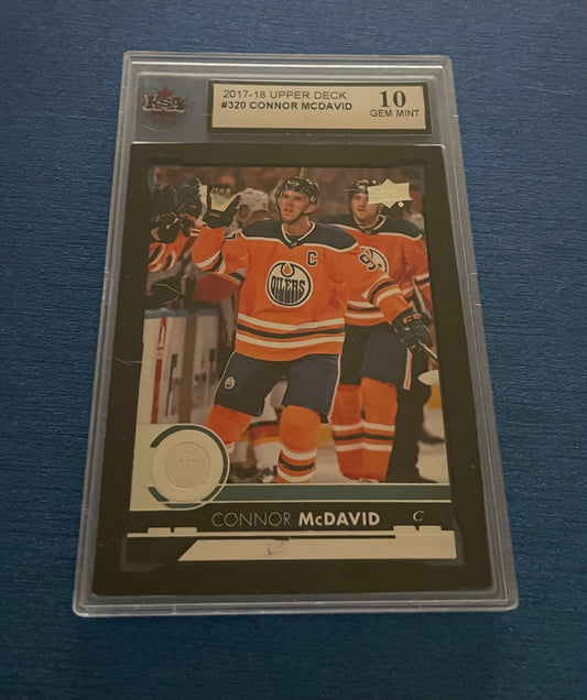 Connor McDavid Edmonton Oilers graded 10 2016-17 Upper Deck Series 2