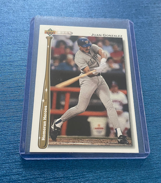 Juan Gonzalez Homerun Hereos Texas Rangers ‘92 Upper Deck