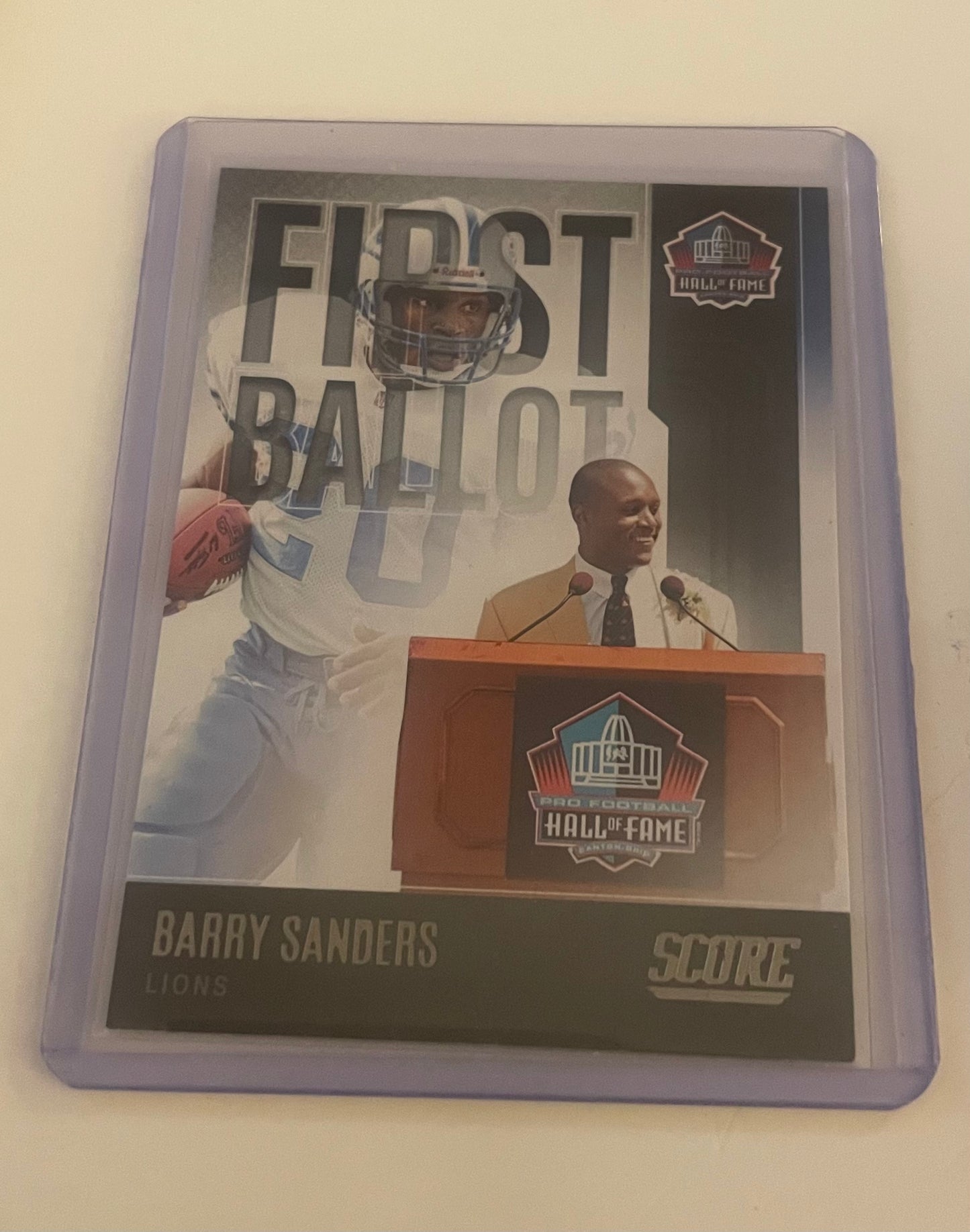 Barry Sanders Detroit Lions 2022 1st ballot