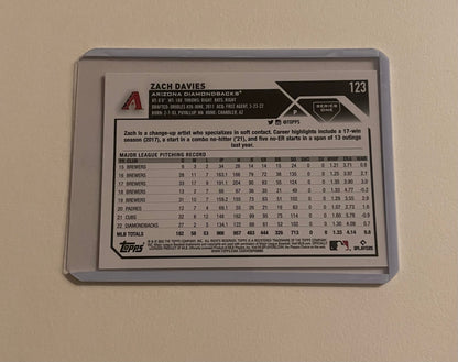 Zach Davies Arizona Diamondbacks Topps 2023