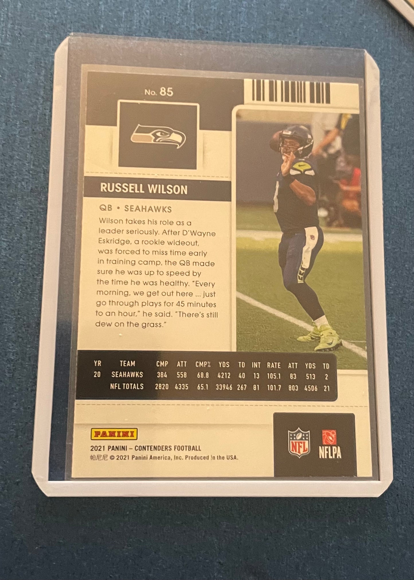 Russell Wilson Seattle Seahawks 2021 Panini Contenders