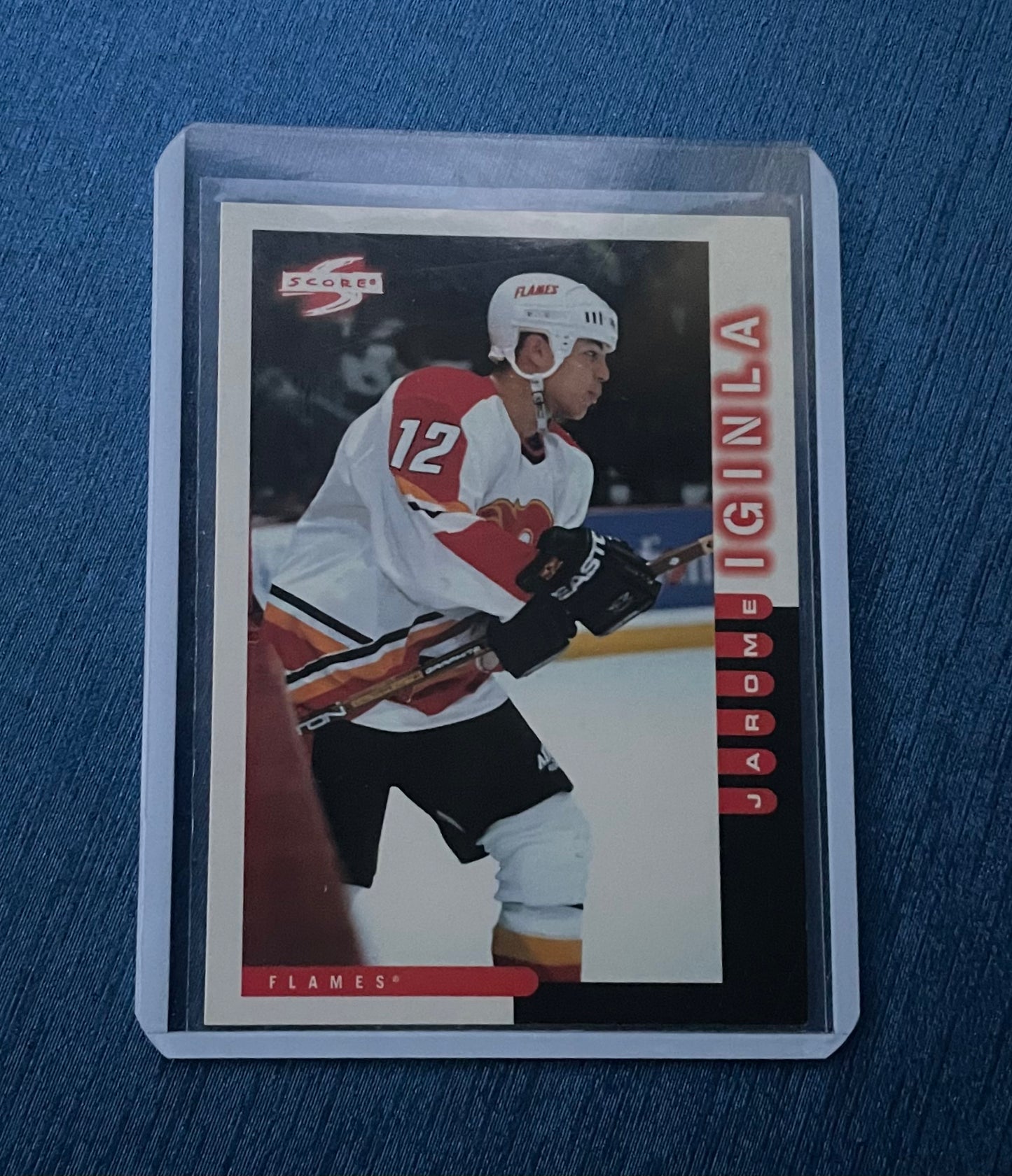 Jarome Iginla Calgary Flames ‘97 score pinnacle