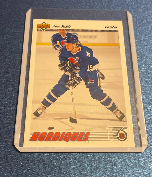 Joe Sakic Quebec Nordiques 1991-92 Upper Deck