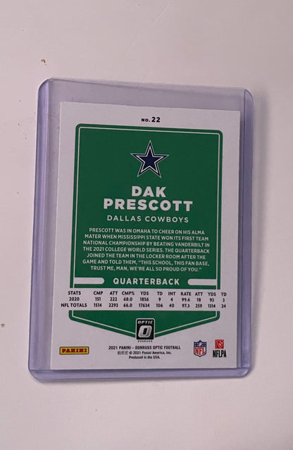 Dak Prescott Dallas Cowboys 2021 Donruss Optic #22