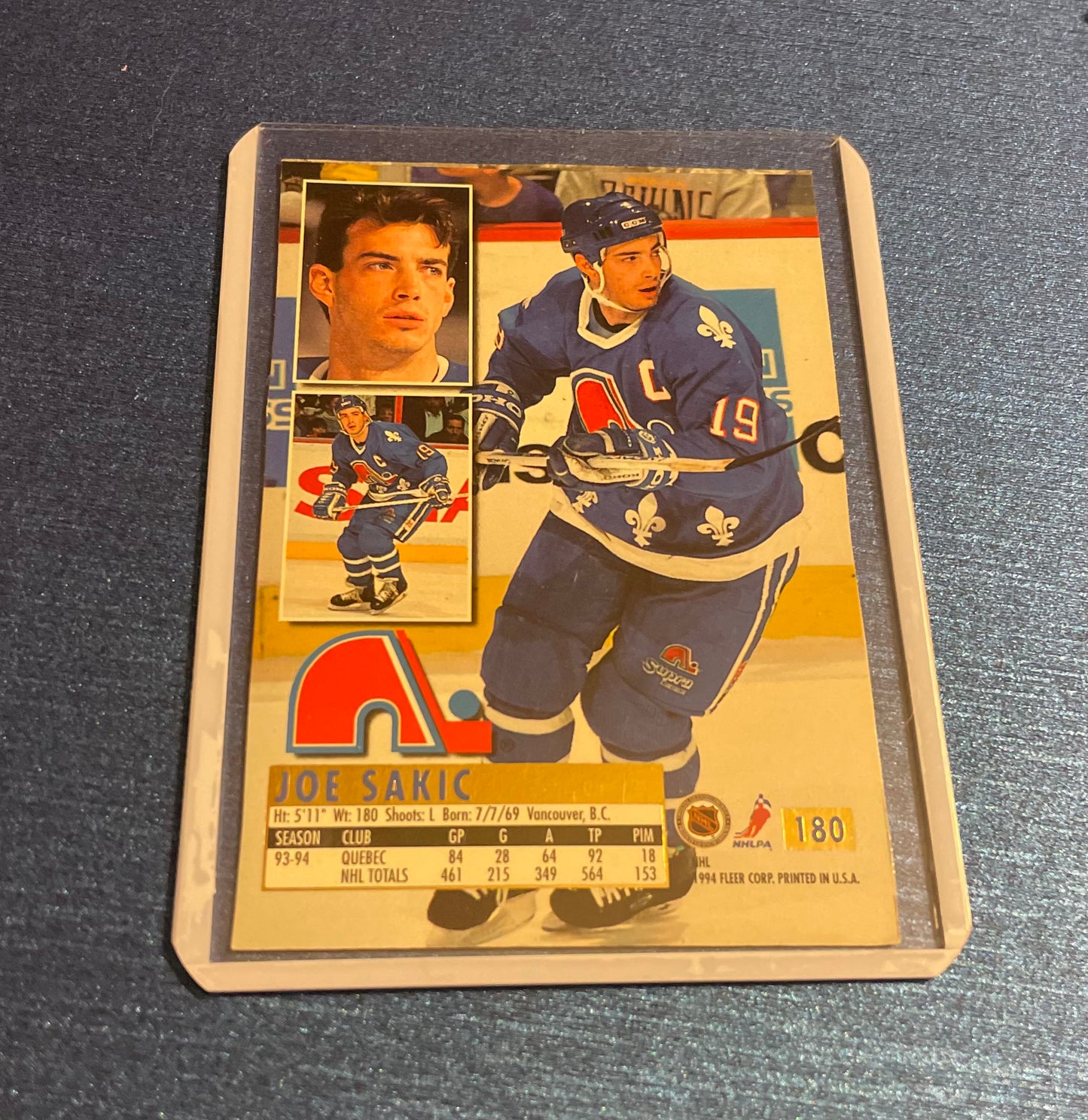 Joe Sakic Quebec Nordiques 1994 Fleer Ultra