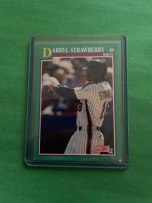 1991 Score New York Mets Darryl Strawberry