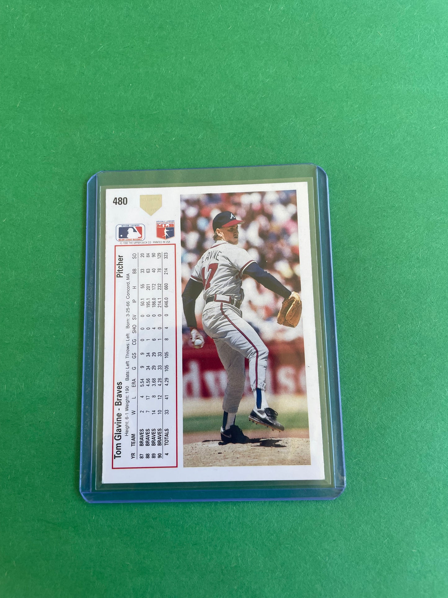 1991 Upper Deck Atlanta Braves Tom Glavine