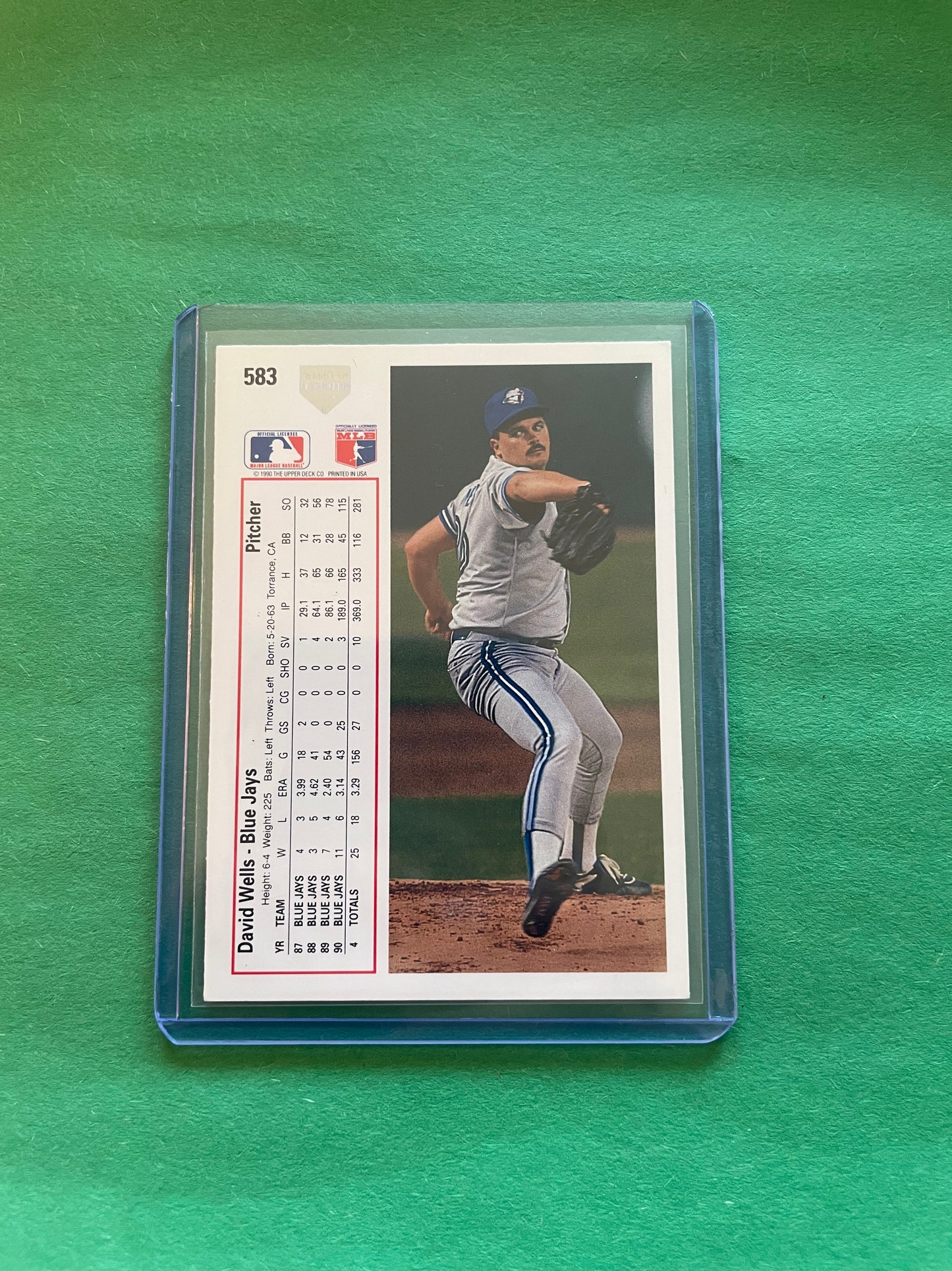 1991 Upper Deck Toronto Blue Jays David Wells