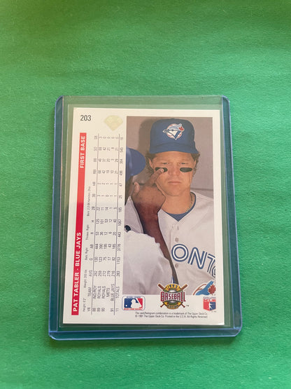 1992 Upper Deck: Toronto Blue Jays Pat Tabler