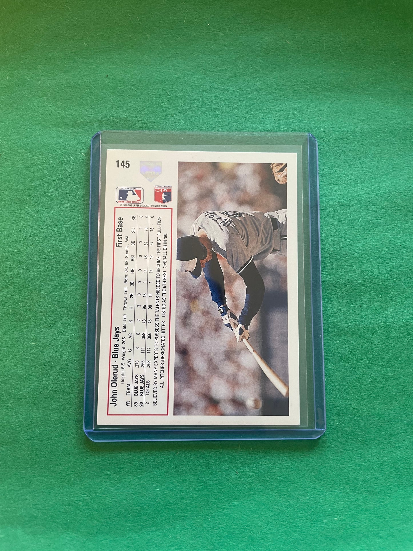 1991 Upper Deck Toronto Blue Jays John Olerud