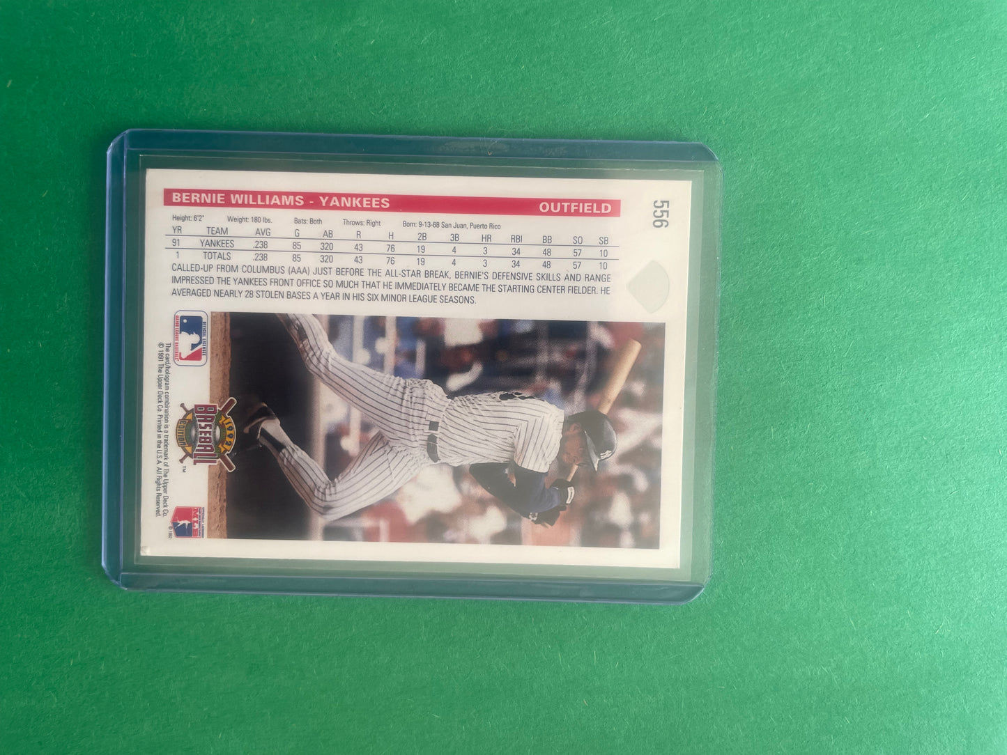 1992 Upper Deck: New York Yankees Bernie Williams