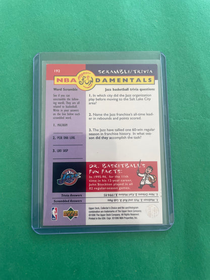 NBA FUNdamentals Upper Deck Utah Jazz