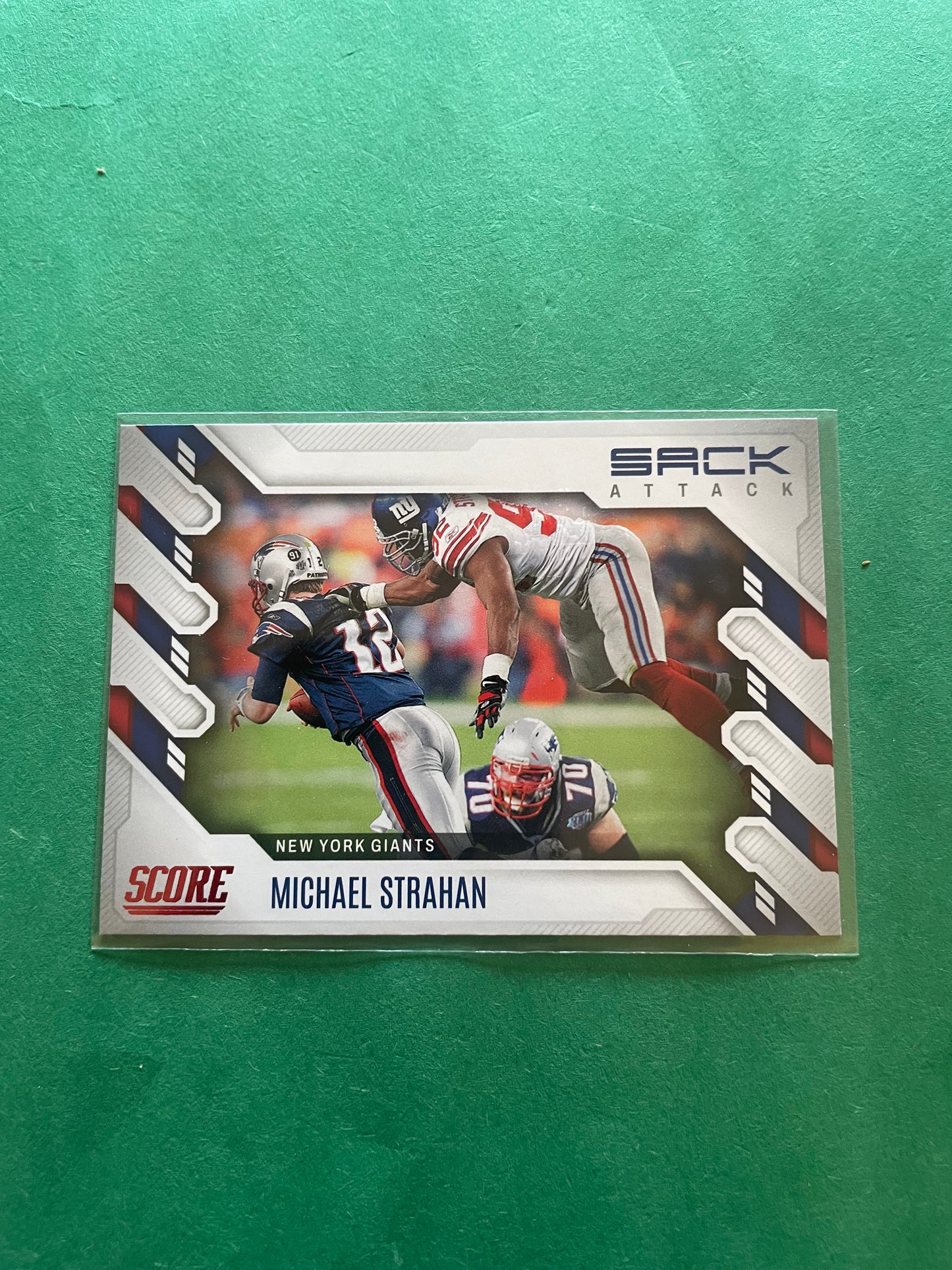 Michael Strahan New York Giants 2022 Panini - Score Football (Taking down TB12)