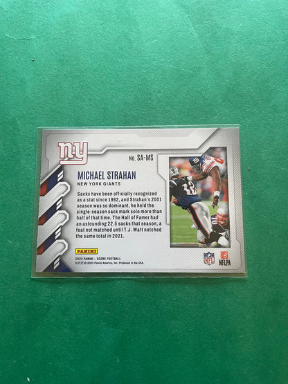 Michael Strahan New York Giants 2022 Panini - Score Football (Taking down TB12)