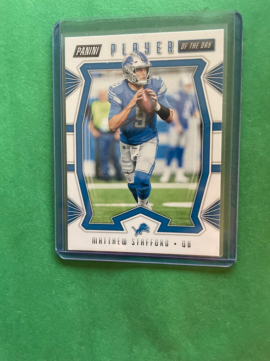 Matthew Stafford Detroit Lions Panini Player of the Day