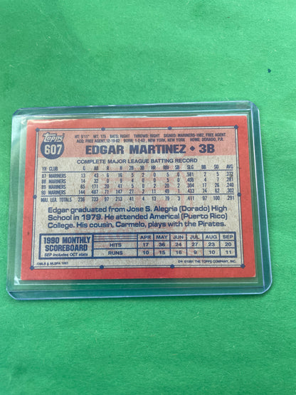 Edgar Martinez Seattle Mariners 1991 Topps 40 years of baseball