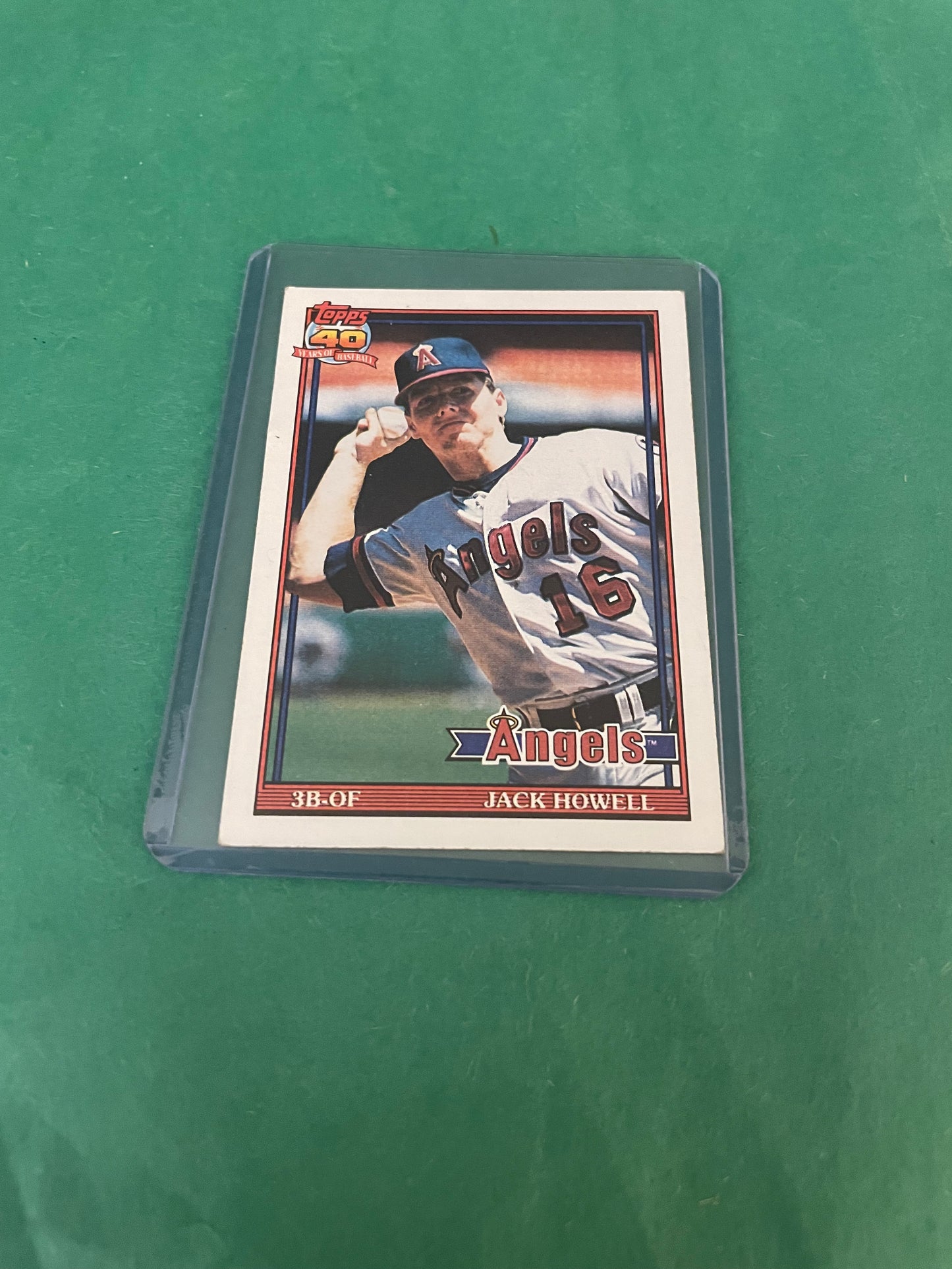 Jack Howell Los Angeles Angels Topps 40 years of baseball