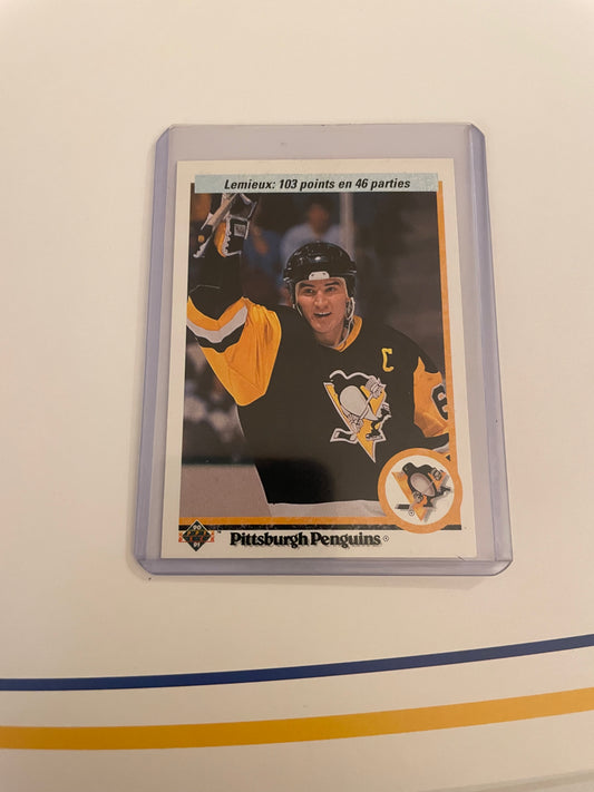 Mario Lemieux Pittsburg Penguins 1990-91 Upper Deck French