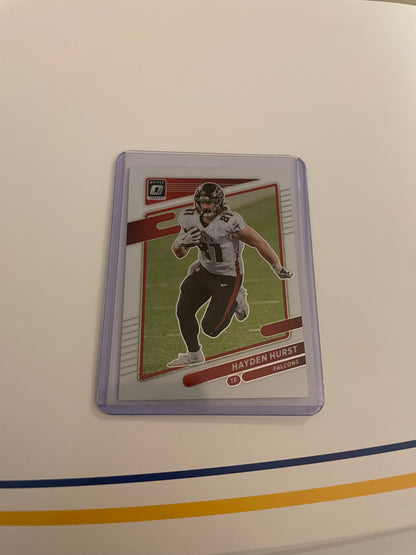 Hayden Hurst Atlanta Falcons 2021 Donruss Optic