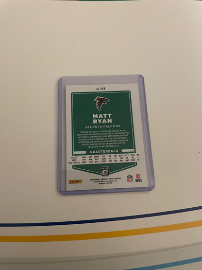 Matt Ryan Atlanta Falcons 2021 Donruss Optic