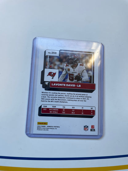 Lavonte David Tampa Bay Buccaneers 2022 Donruss