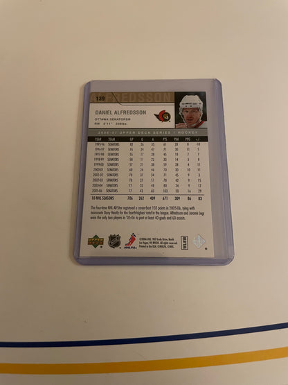 Daniel Alfredsson Ottawa Senators 2006 Upper Deck