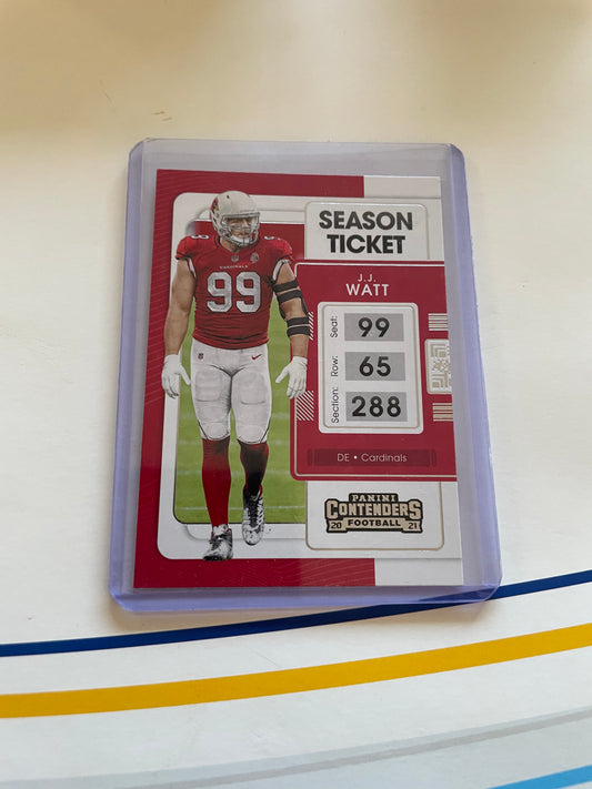 J.J Watt Arizona Cardinals 2021 Panini Contenders